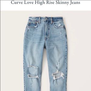 Abercrombie Curve Love High Rise Skinny Jeans